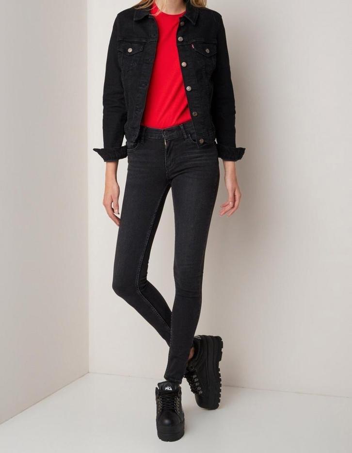 Levi's spijkerjas zwart maat s 36 trucker merk jas levis, Kleding | Dames, Jasjes, Kostuums en Pakken, Zo goed als nieuw, Jasje