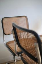 Vintage Cesca stoelen, Huis en Inrichting, Stoelen, Ophalen, Riet of Rotan, Gebruikt, Zwart
