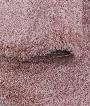 Vloerkleed Fluffy 80x150 pool 30 mm super zacht roze nieuw!