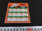 sticker Kalender 1981 ACV handen af van de index, Verzamelen, Ophalen, Zo goed als nieuw, Bedrijf of Vereniging