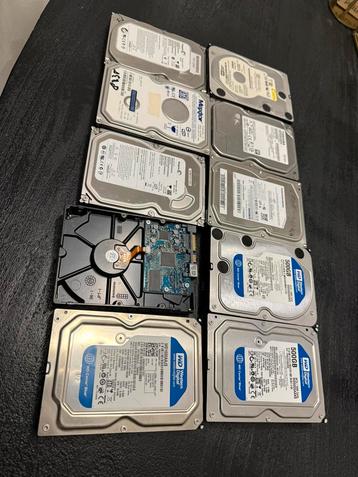 10 x HDD schijven merk WD en samsung / Barcuda beschikbaar voor biedingen