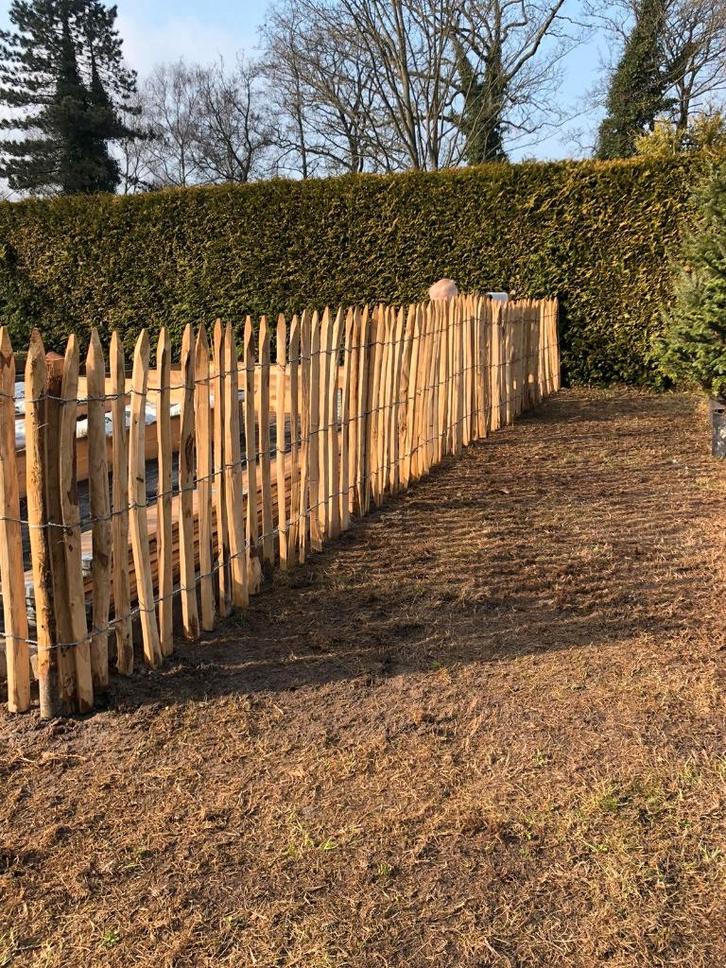 frans schapenhek met poortjes en palen, Tuin en Terras, Tuinpoorten, Nieuw, Looppoort, Hout, 100 tot 150 cm, 200 cm of meer, Ophalen