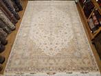 Vintage handgeknoopt perzisch tapijt tabriz 50raj 370x250