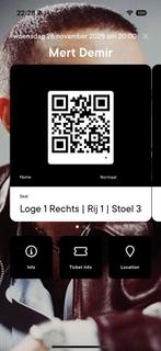 Tickets Mert Demir concert – 2 tickets, Tickets en Kaartjes, Twee personen, November
