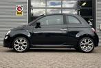 Fiat 500C 0.9 TwinAir 500S l Airco l Lichtmetaal l Half Lede, Euro 5, Gebruikt, Zwart, Bedrijf