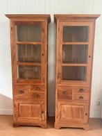 Vitrine kasten, Huis en Inrichting, Kasten | Vitrinekasten, Ophalen, Teakhout, 50 tot 100 cm, Zo goed als nieuw