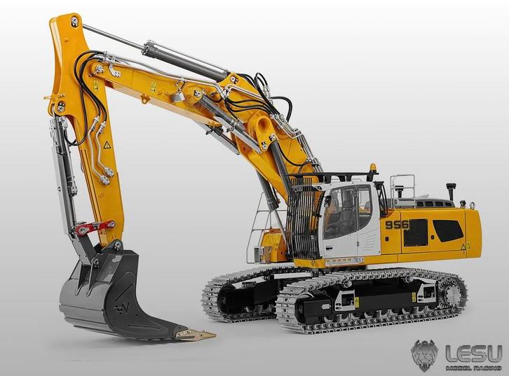 Lesu rupskraan 1/14 Liebherr R956 Kit, Hobby en Vrije tijd, Modelbouw | Auto's en Voertuigen, Nieuw, Overige typen, Groter dan 1:32