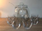 Prachtige Bowlset 9-delig kristalglas, Verzamelen, Ophalen, Zo goed als nieuw, Overige typen