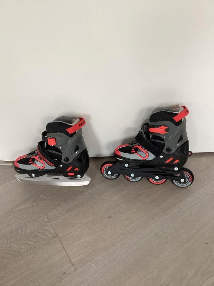 Nijdam kinder inline ice / skates combo, Sport en Fitness, Schaatsen, Zo goed als nieuw, Overige typen, Nijdam, Ophalen of Verzenden