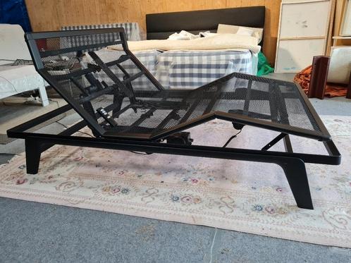 ELEKTRISCHE AUPING ORIGINAL 90-200 MET 3 MOTOREN + MATRAS, Huis en Inrichting, Slaapkamer | Bedden, Zo goed als nieuw, Eenpersoons
