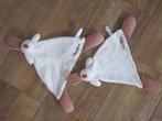Bambino Mundia konijn knuffeldoeken roest-gestreept oor-voet, Kinderen en Baby's, Speelgoed | Knuffels en Pluche, Ophalen of Verzenden