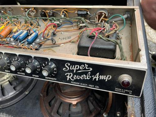 Fender Super Reverb 1964, Muziek en Instrumenten, Versterkers | Bas en Gitaar, Gebruikt, Gitaar, Minder dan 50 watt, Ophalen