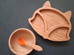 bamboo bamboo kinderset met zuignap, Overige materialen, Gebruikt, Overige typen, Ophalen of Verzenden