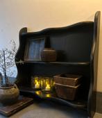 Oud houten bordenrek pronkrek Brocante landelijk, Ophalen