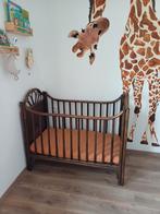 Vintage rotan babybedje, Kinderen en Baby's, Ophalen, Gebruikt, Minder dan 140 cm, Matras