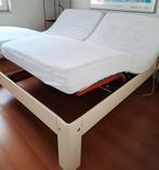 2 pers AUPING bed, elektrisch met 2 Tempur matrassen, Ophalen, Verstelbaar, Tweepersoons, Zo goed als nieuw