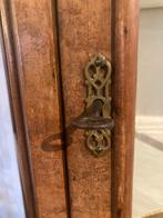 Schitterende klein antieke vitrinekast, 105 cm breed, H180cm, Ophalen of Verzenden