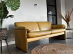 Leolux Bora Bora 2,5-zits bank - Geel leer - Uitstekende sta, Leolux Bora Bora, 150 tot 200 cm, Tweepersoons, Ophalen of Verzenden