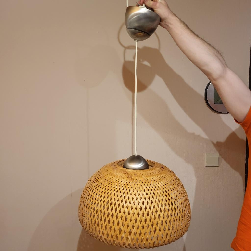 IKEA Böja bamboe hanglamp, Ophalen of Verzenden, Zo goed als nieuw, Minder dan 50 cm