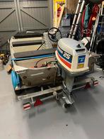 Aluminium boot met trailer & 25pk Evinrude buitenboordmotor, Watersport en Boten, Ophalen, 10 tot 30 pk, Gebruikt, Aluminium