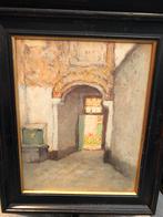 Aris Knikker schilderij ‘Doorkijkje te Brugge’, Antiek en Kunst, Kunst | Schilderijen | Klassiek, Ophalen of Verzenden