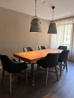 robuuste eettafel van steigerhout, evt met stoelen!!, Huis en Inrichting, Tafels | Eettafels, Gebruikt, 200 cm of meer, Vijf personen of meer