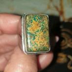 Ring maat 18.5 batu Jasper Indonesië, Sieraden, Tassen en Uiterlijk, Ringen, Ophalen of Verzenden, Zo goed als nieuw, 18 tot 19