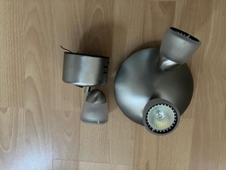 Opbouw spots, Huis en Inrichting, Lampen | Spots, Gebruikt, Plafondspot of Wandspot, Metaal of Aluminium, Halogeen, Ophalen