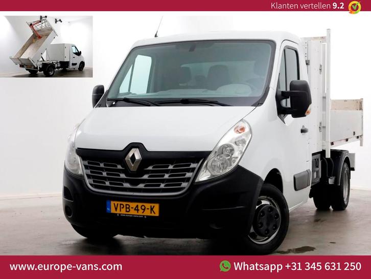 Renault Master T35 2.3 dCi E6 165pk Kipper dubbel lucht Trek, Auto's, Bestelauto's, Bedrijf, Te koop, ABS, Airconditioning, Alarm