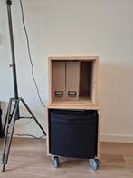 Houten Cubus Kastjes - Set van 2, Huis en Inrichting, Ophalen, Met plank(en), Minder dan 50 cm, Gebruikt