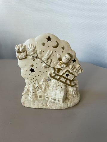 Stenen waxinelicht houder kerst beschikbaar voor biedingen