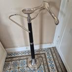 Supergave vintage dressboy chroom zwart leer, zware voet, Ophalen