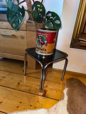 Klein Bijzettafeltje Chroom/Glas beschikbaar voor biedingen