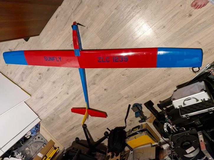 Zweefvliegtuig hout met bespanning,compleet 2.60 mtr.spanw., Hobby en Vrije tijd, Modelbouw | Radiografisch | Vliegtuigen, Zo goed als nieuw