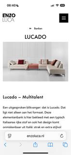 Enzo Luca Lucado hocker en kussens poef roze, Huis en Inrichting, Ophalen, 75 tot 100 cm, Zo goed als nieuw, Rechthoekig