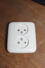 dubbel inbouw stopcontact Busch-Jaeger, Ophalen of Verzenden, Zo goed als nieuw, Stopcontact
