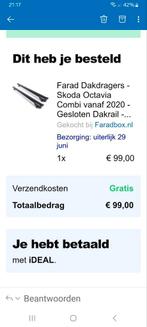 Farad dakdragers Skoda Oktavia Combi vanaf 2020, Auto diversen, Dakdragers, Ophalen, Zo goed als nieuw