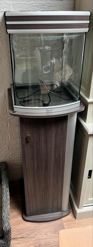 Aquarium Aqualantis met bijbehorende kast en toebehoren, Dieren en Toebehoren, Vissen | Aquaria en Toebehoren, Gebruikt, Leeg aquarium