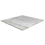 Vierkant marmer tafelblad 70 x 70 cm, Overige materialen, 50 tot 100 cm, Vierkant, Nieuw