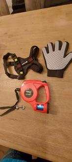 Uitrolbare hondenriem met verlichting en poepzakjes houder., Dieren en Toebehoren, Ophalen of Verzenden