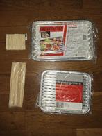 Aluminium grillschalen + (sate)stokjes, Ophalen of Verzenden, Nieuw