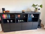 Zwart dressoir, Huis en Inrichting, Kasten | Dressoirs, Ophalen, Trendy/modern, 150 tot 200 cm, Zo goed als nieuw