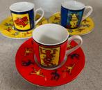 ~.~ 3 x Keith Haring espresso kop & schotels ~ Konitz ~.~, Ophalen of Verzenden, Zo goed als nieuw, Porselein, Kop en/of schotel