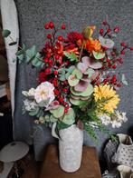 Kleurrijk Zijdeboeket met Vaas - 70cm, Huis en Inrichting, Woonaccessoires | Droogbloemen, Ophalen of Verzenden, Nieuw