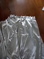 4 stroken gordijnen kleur zilver, Huis en Inrichting, Ophalen of Verzenden, Gebruikt