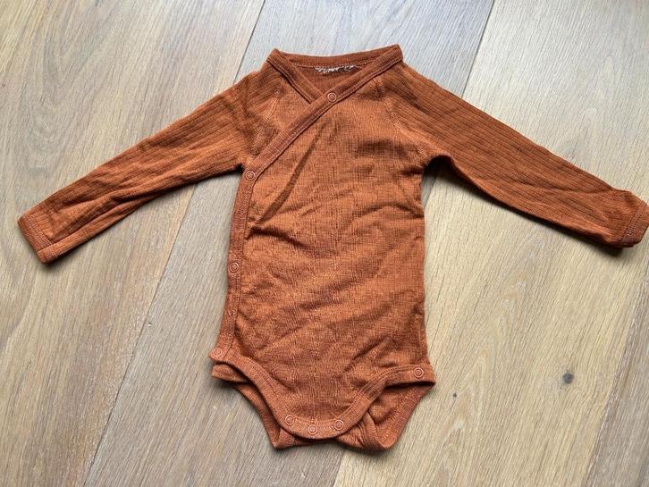Unaduna overslagromper maat 68 / 74, Kinderen en Baby's, Babykleding | Maat 68, Zo goed als nieuw, Jongetje of Meisje, Nacht- of Onderkleding