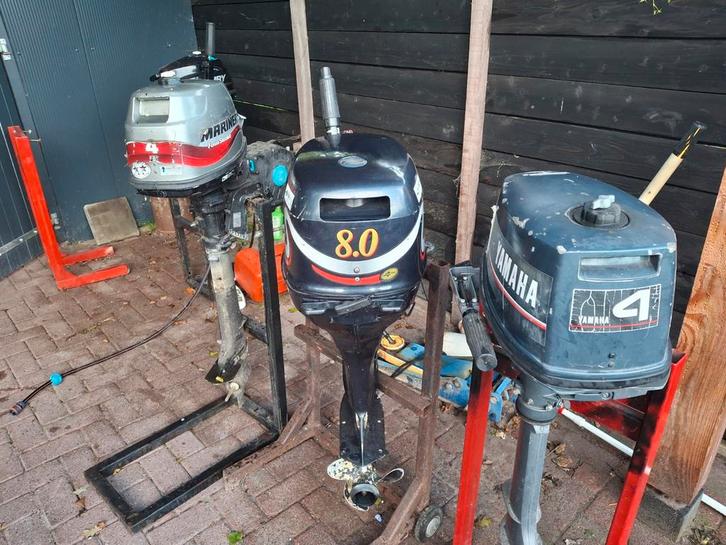 3x buitenboordmotor, Watersport en Boten, Buiten- en Binnenboordmotoren, Zo goed als nieuw, Benzine, Minder dan 5 pk, Ophalen of Verzenden