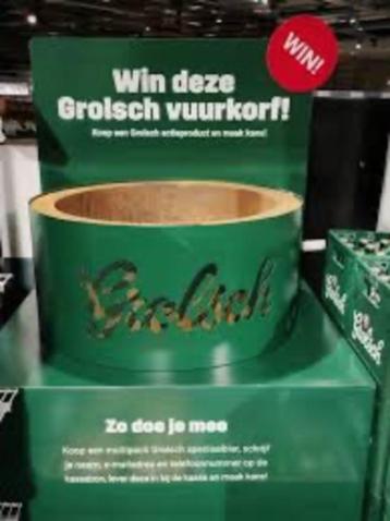 Grolsch vuurkorf beschikbaar voor biedingen