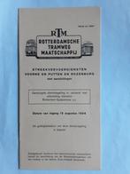 RTM VOORNE,PUTTEN,ROZENBURG Dienstregeling 15 AUG.1964, Verzamelen, Ophalen of Verzenden, Zo goed als nieuw, Bus of Metro, Overige typen