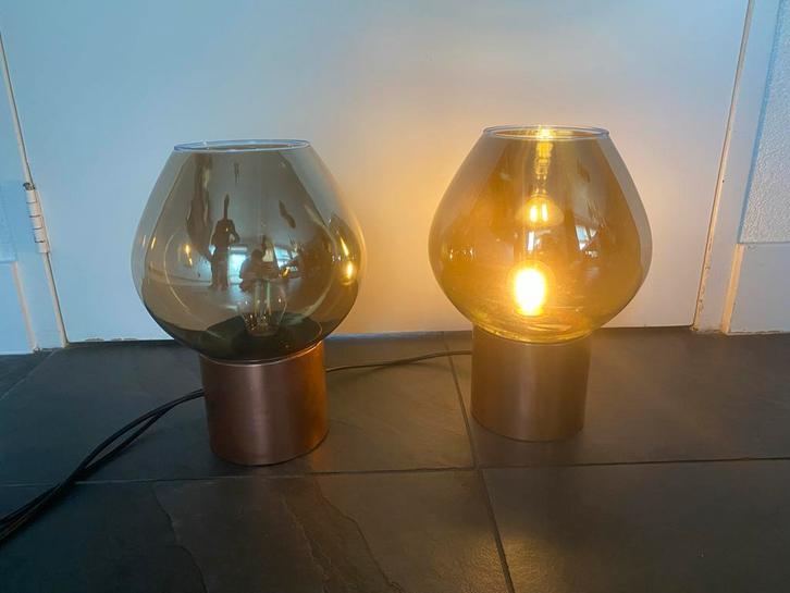 Industriële Scheepslamp - Vintage Look, Huis en Inrichting, Lampen | Vloerlampen, Gebruikt, Minder dan 100 cm, Glas, Ophalen of Verzenden